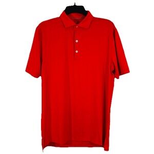 Johnnie-O Birdie Men’s S Polo Shirt Red Stretch Casual Golf